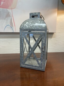 Galvanized Lantern (10")