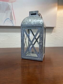 Galvanized Lantern (12")