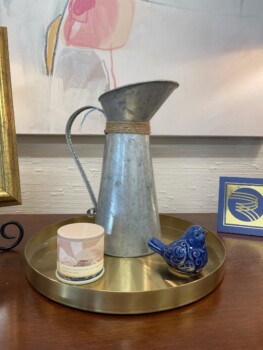 Galvanized Pitcher