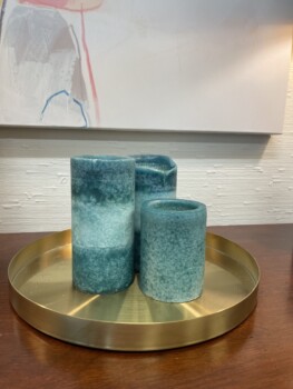 Green Candles (with wicks)